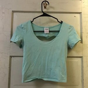 Crop top with a heart back